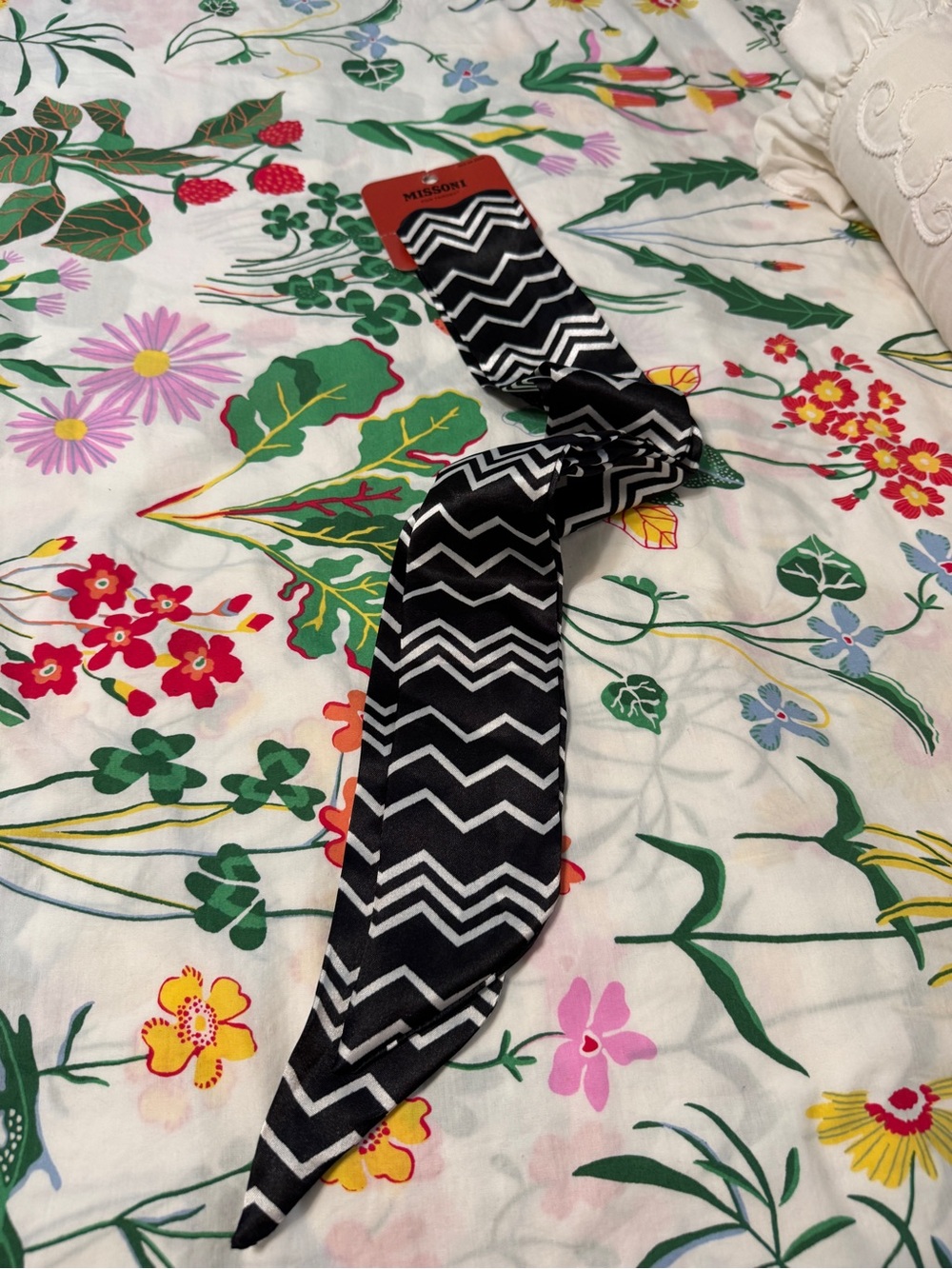 Missoni for Target headscarf with Black and White Chevron
